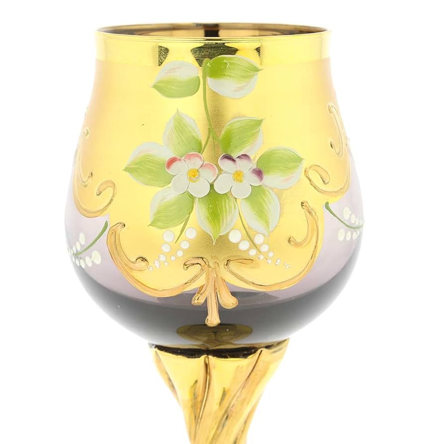 Amazon.com | Glass Of Venice Set of Two Murano Glass Wine
